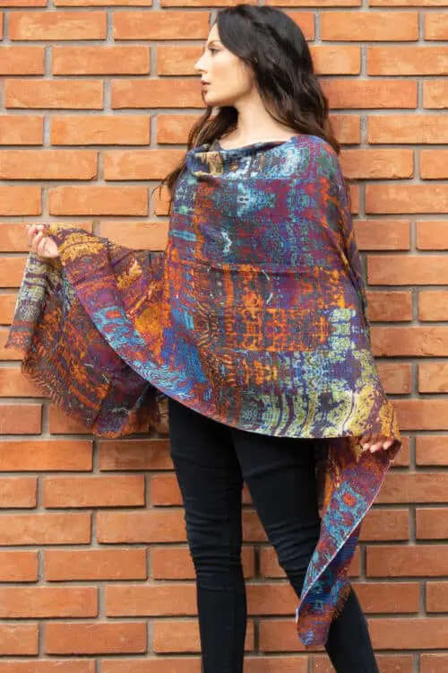 Reena Printed Wool Shawl