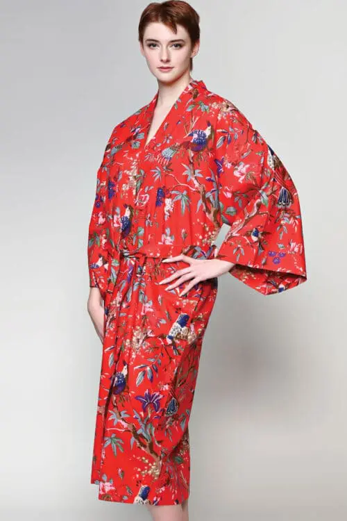 Red Kimono Robe