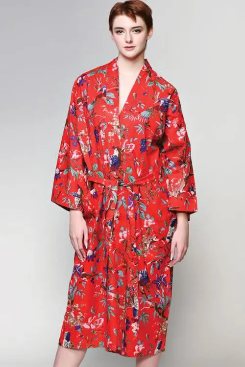 Red Kimono Robe