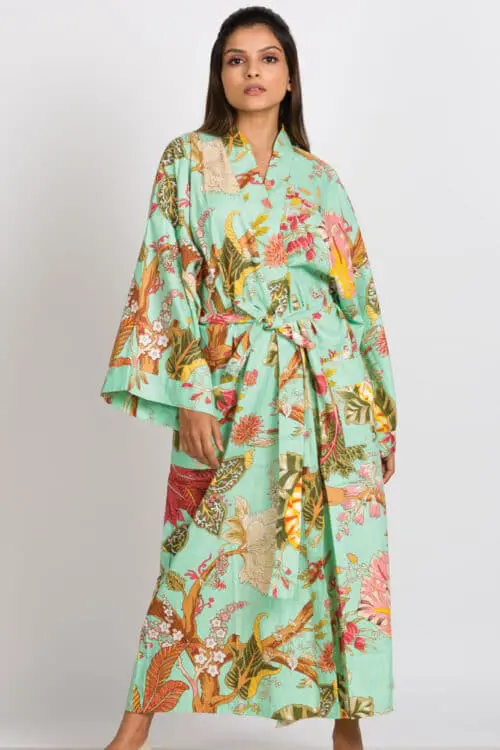 Long Floral Kimono