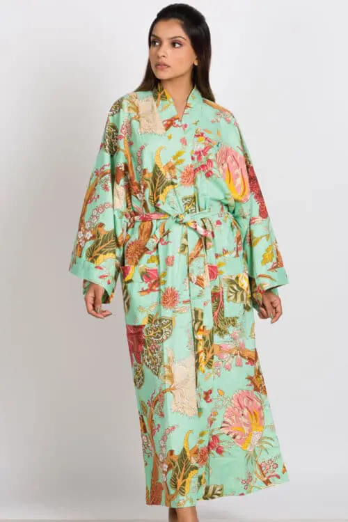 Long Floral Kimono