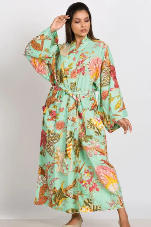 Long Floral Kimono