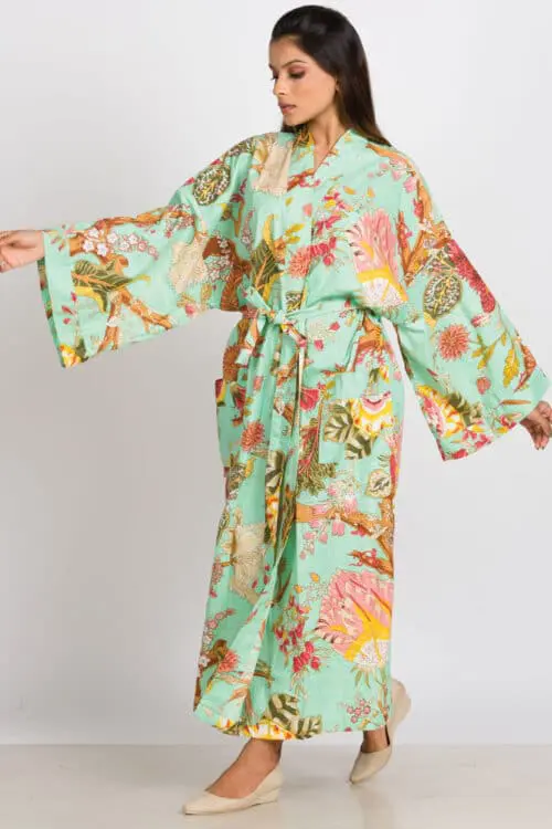 Long Floral Kimono