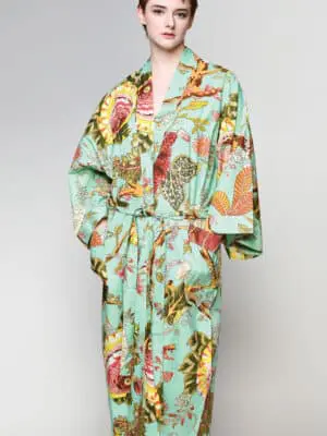 Sea Green Kimono Robe