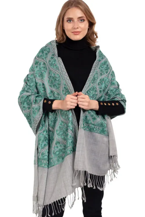 Surani Embroidered Shawl ST-113.1 - Image 4