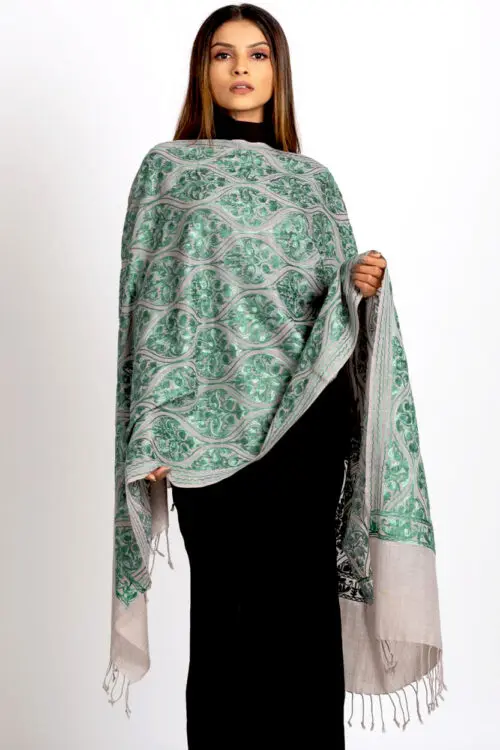 Surani Light Embroidered Shawl