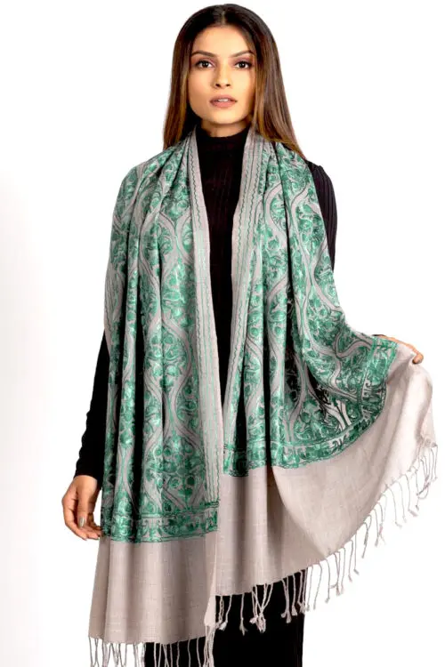 Surani Light Embroidered Shawl