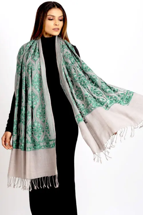 Surani Light Embroidered Shawl