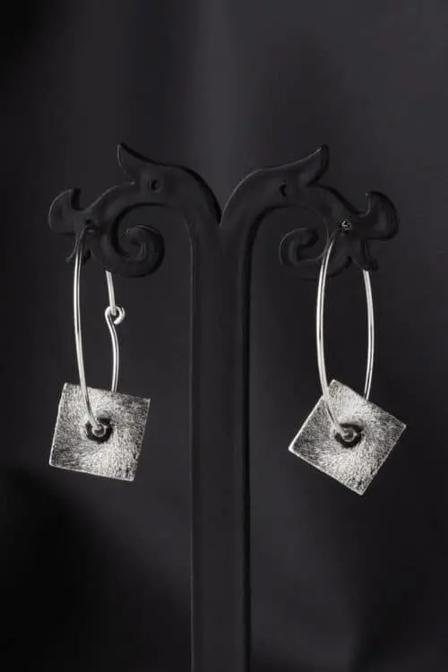 Silver Hoop Earrings
