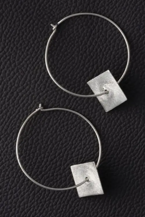 Silver Hoop Earrings