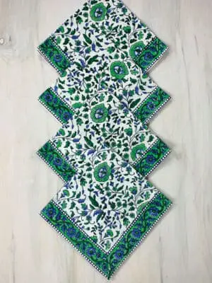 Green Floral Napkins