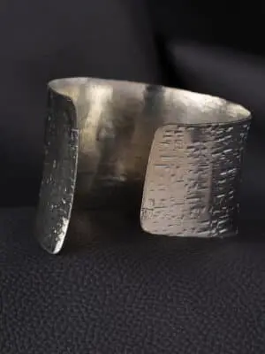 Modern Silver Cuff Bracelet