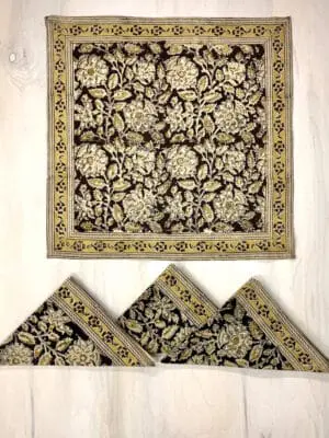 Black Kalamkari Napkins