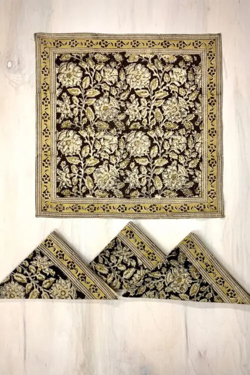 Black Kalamkari Napkins