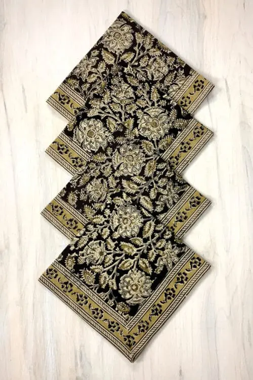 Black Kalamkari Napkins