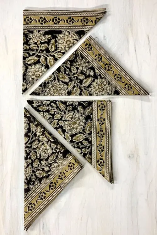 Black Kalamkari Napkins