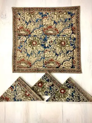 Rose Kalamkari Napkins