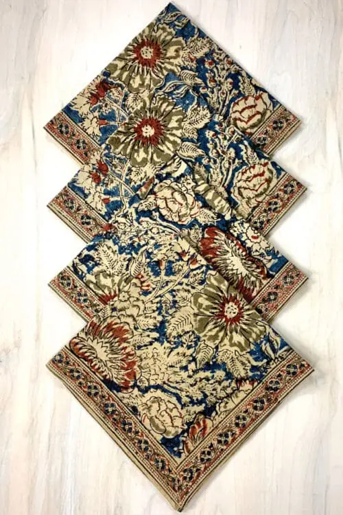 Rose Kalamkari Napkins