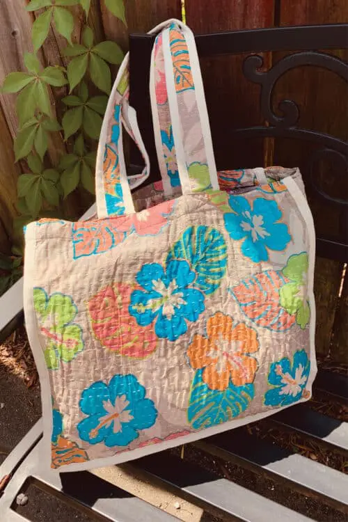 Kantha Market Bag