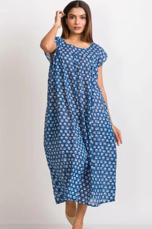 Ishani Indigo Caftan