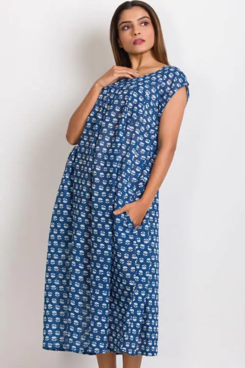 Ishani Indigo Caftan