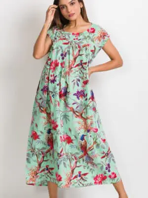 Ishani Turquoise Caftan