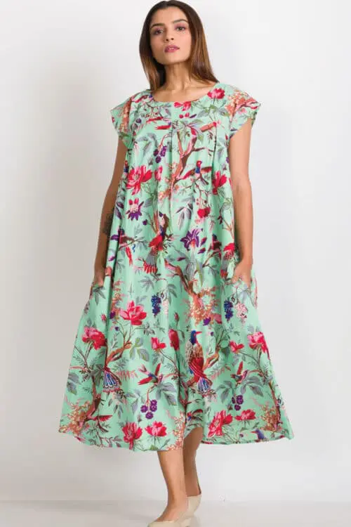 Ishani Turquoise Caftan