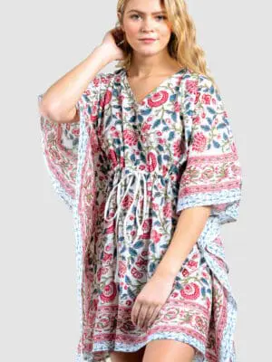 Block Printed Cotton Kaftans