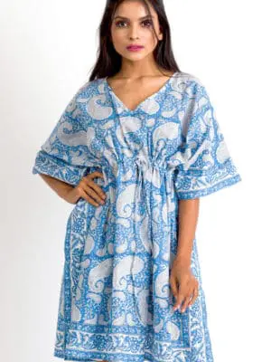 Block Print Paisley Kaftans