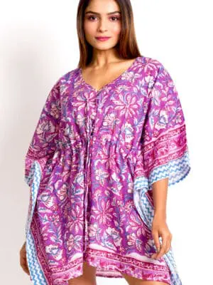 Purple Floral Kaftan