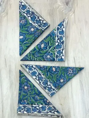 Blue Floral Napkins