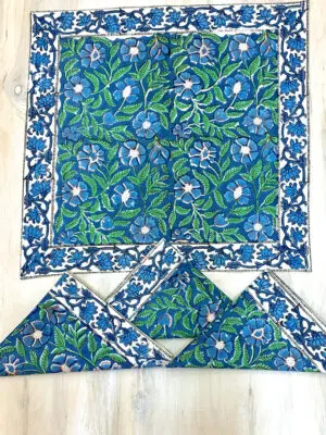 Blue Floral Napkins
