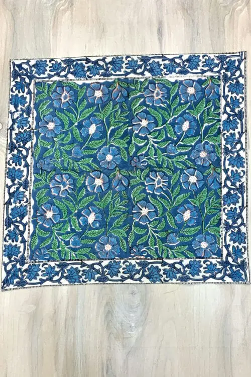 Blue Floral Napkins