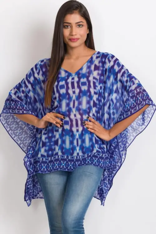 Kumari Cobalt Blue Tunic Top