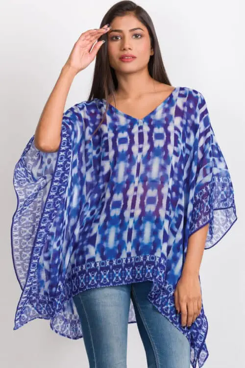Kumari Cobalt Blue Tunic Top