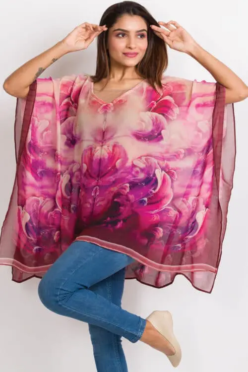 Kumari Purple Tunic Top