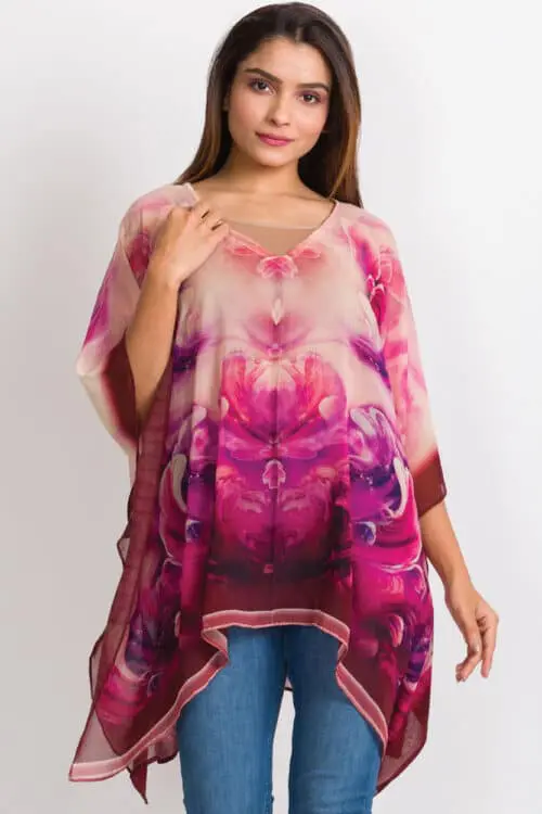 Kumari Purple Tunic Top