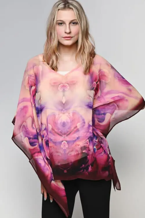 Kumari Purple Tunic Top