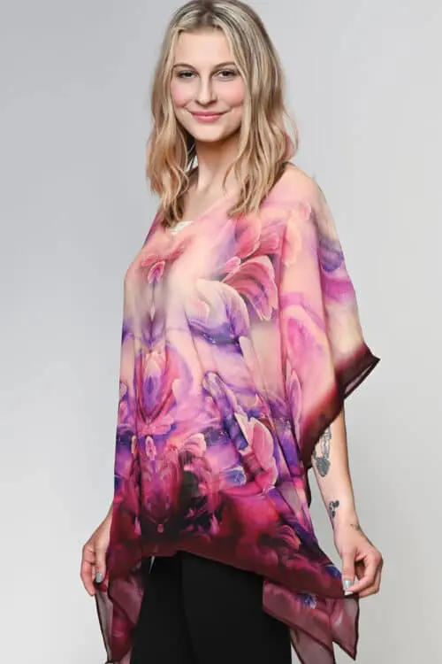 Kumari Purple Tunic Top