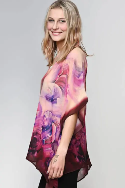 Kumari Purple Tunic Top