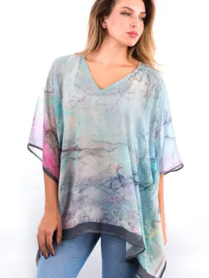 Kumari Printed Crepe Top