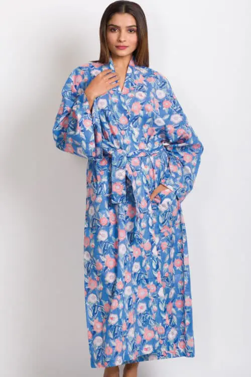 Blue Kimono Robe