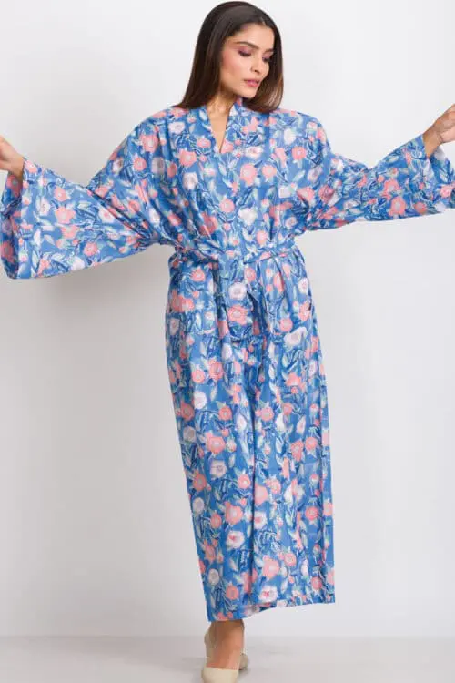 Blue Kimono Robe