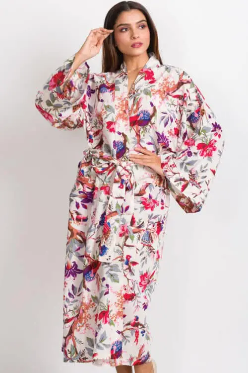 Ivory Kimono Robe