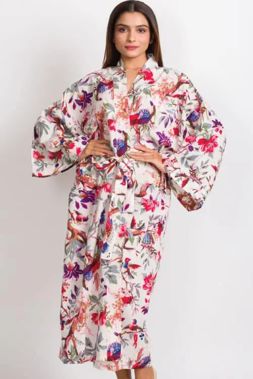 Ivory Kimono Robe