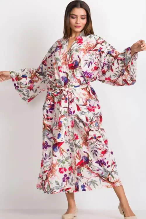 Ivory Kimono Robe