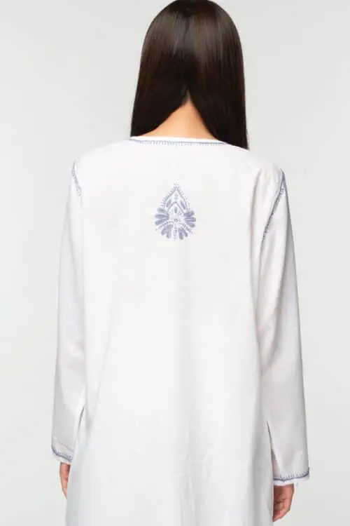 Divya Lavender Embroidered Tunic