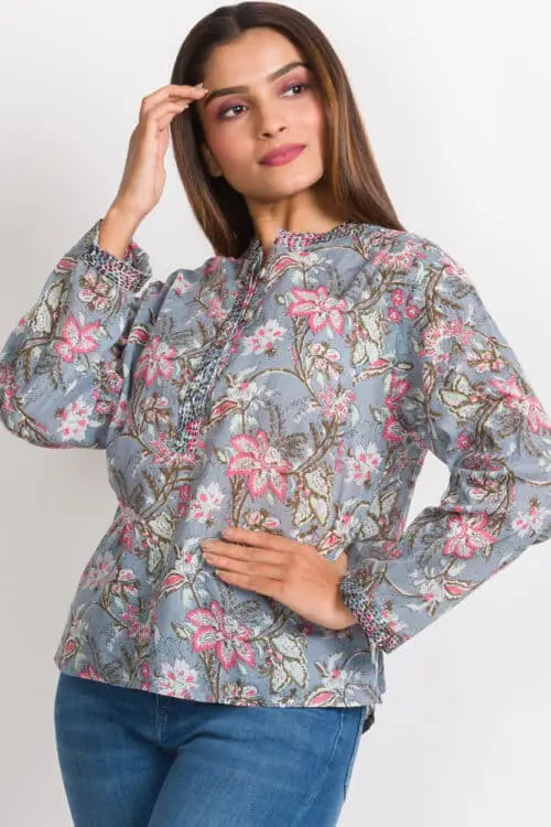 Leela Cotton Kantha Tunic