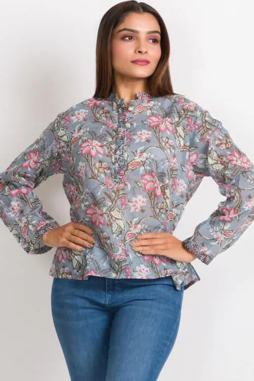 Leela Cotton Kantha Tunic
