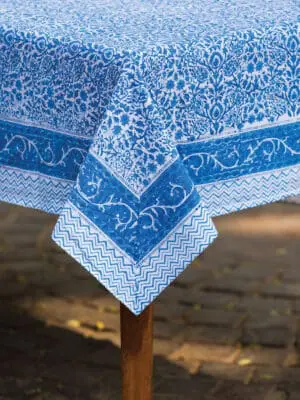 Blue Vine Tablecloth